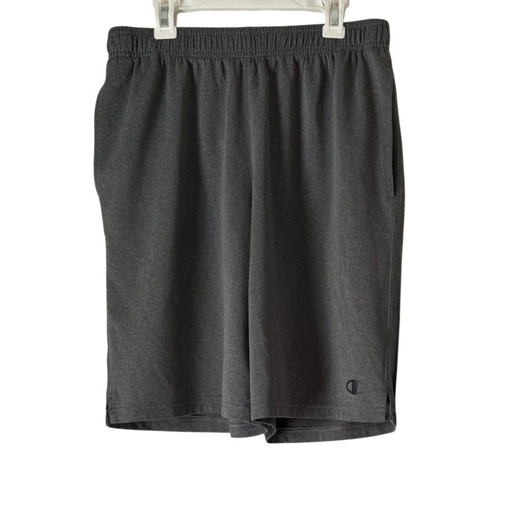 3/$20💥 Champion Mens Gray Athletic Training‎ Workout Shorts Pull On Pockets
